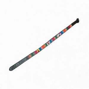 Vintage 1990s handwoven Guatemalan multi-color belt size 36